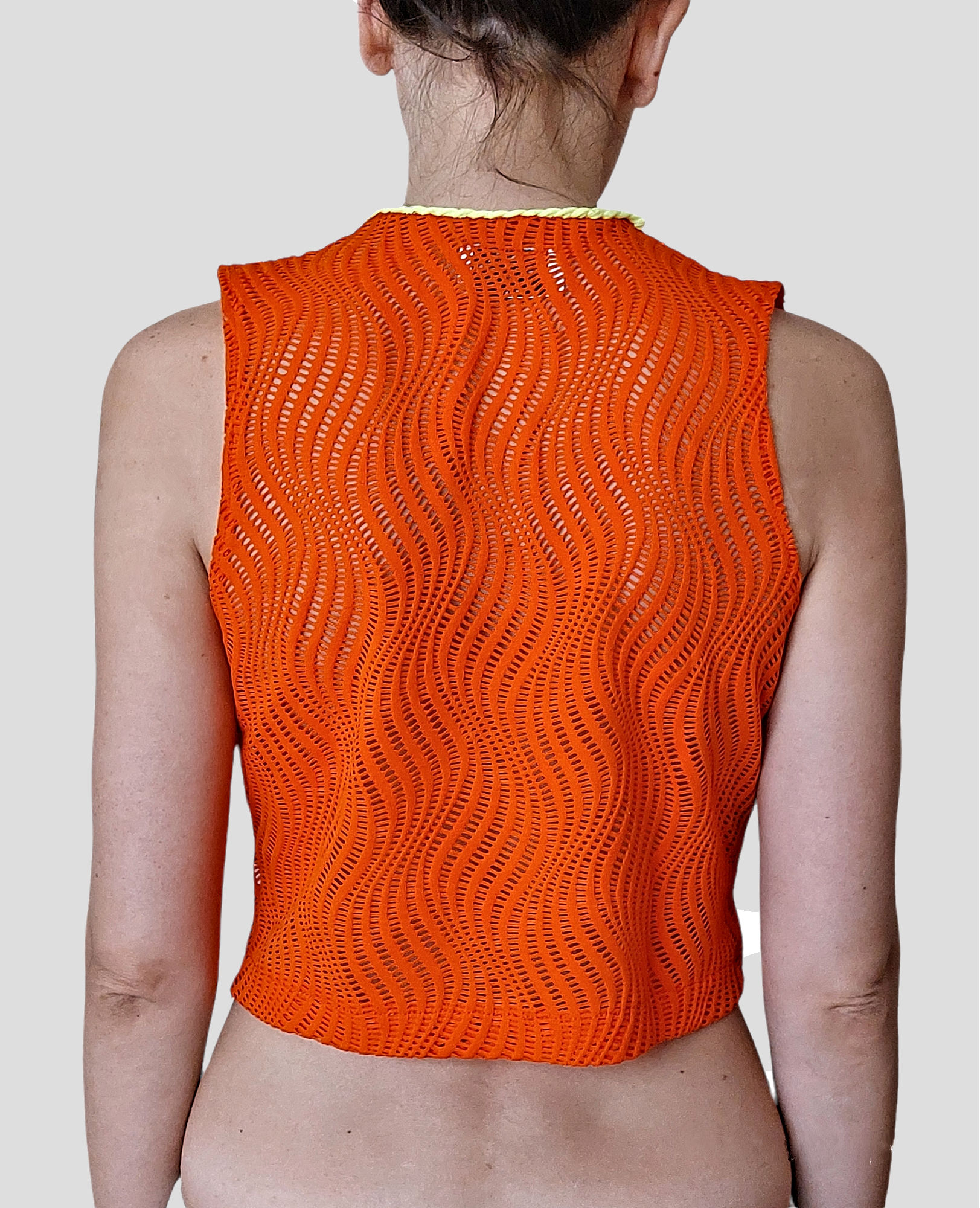 Orange sleeveless