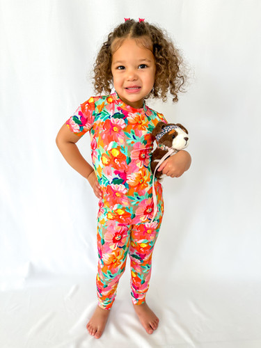 ベビーパジャマ Pajamas Flower Stripe house on the hill Pajamas (Ballet) | House on the Hill