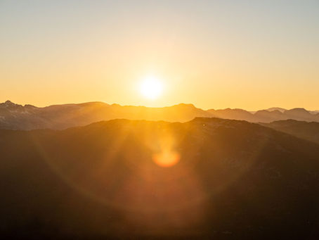 Sunrise over Whistler Mountain