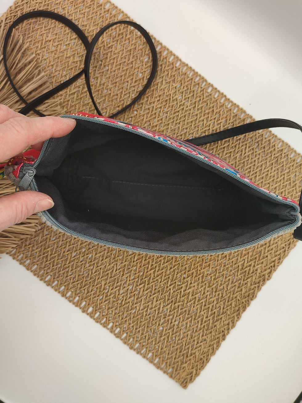 Miniature : Sac pochette à bandoulière Gris clair