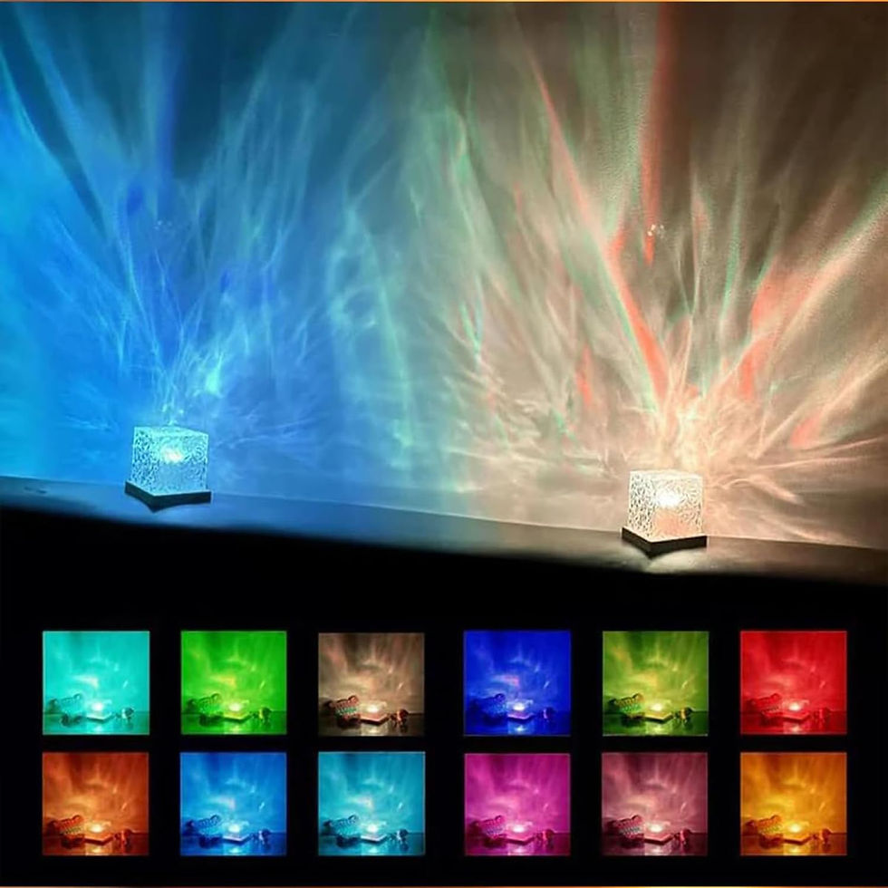 Miniatura: OceanWave Aura Light | Relaxing Water Ripple Mood Lamp