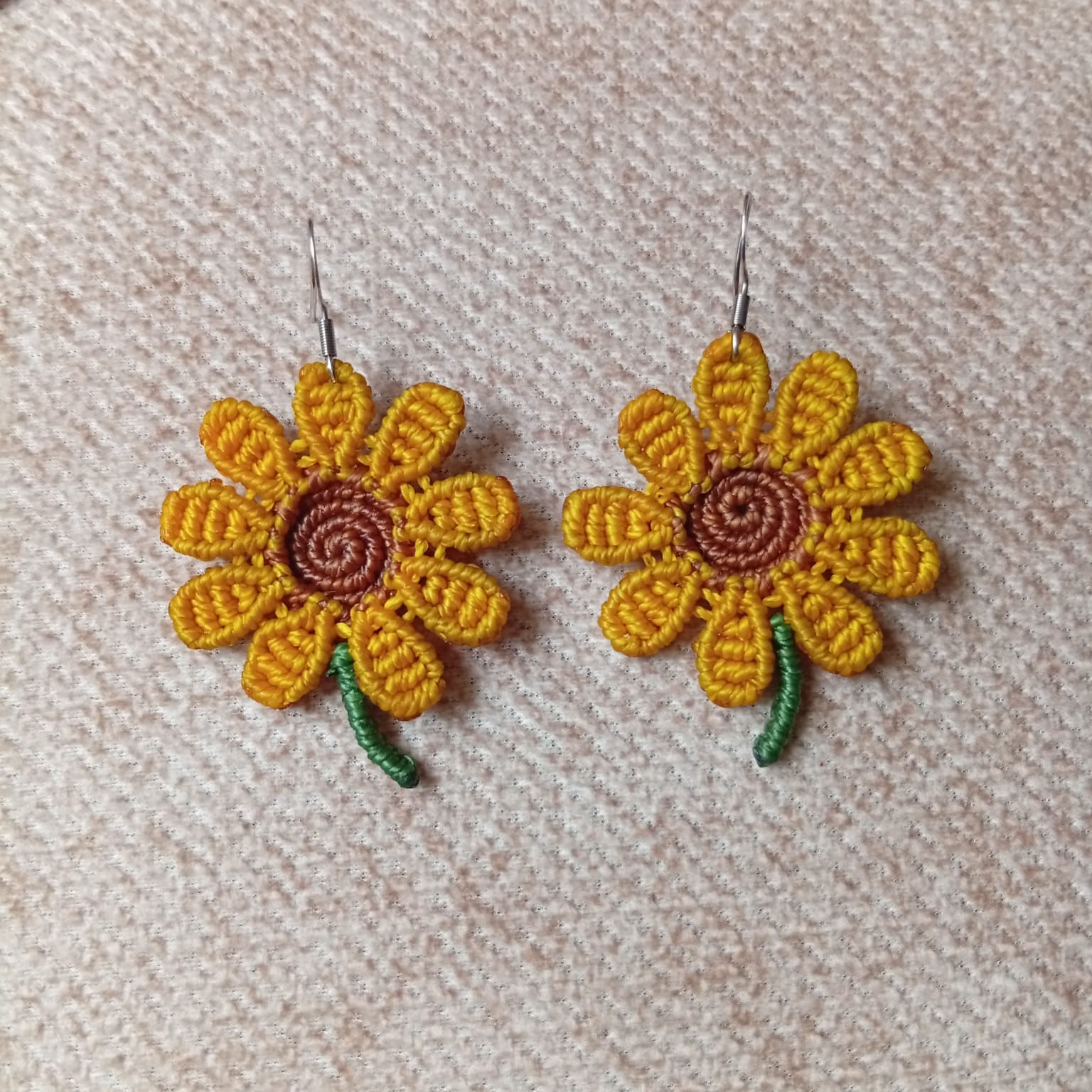 Aretes Girasol Primavera