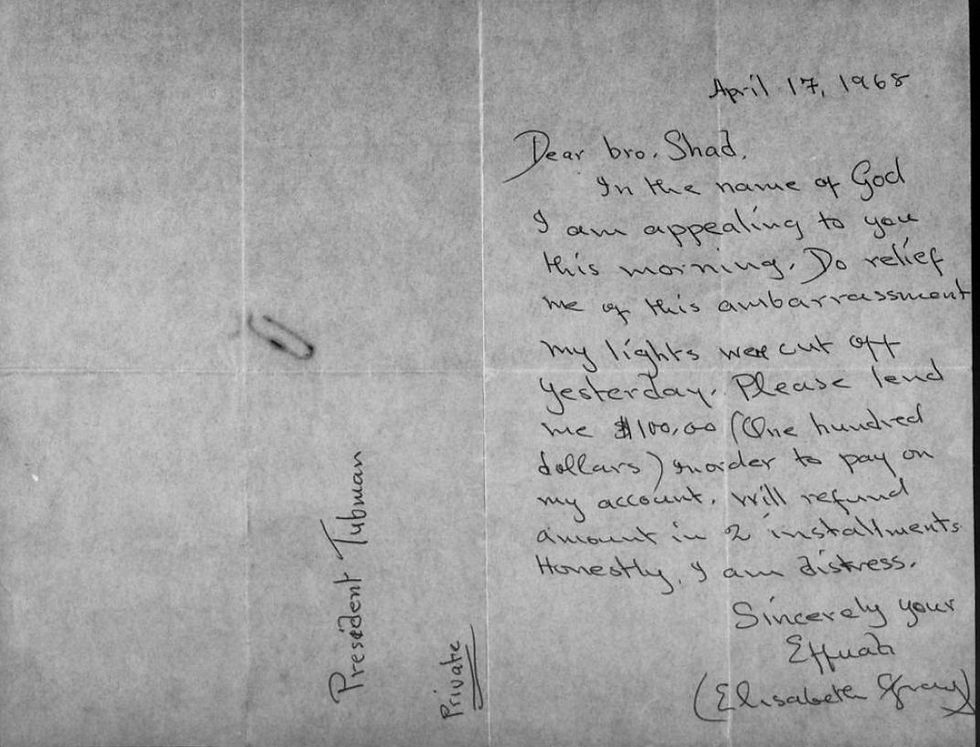 O Governo da Libéria e as Cartas do Presidente William Tubman