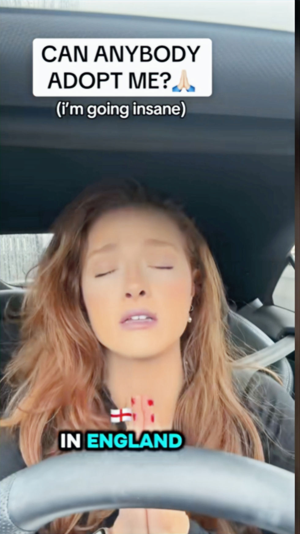 A girl complaining about the life in the UK