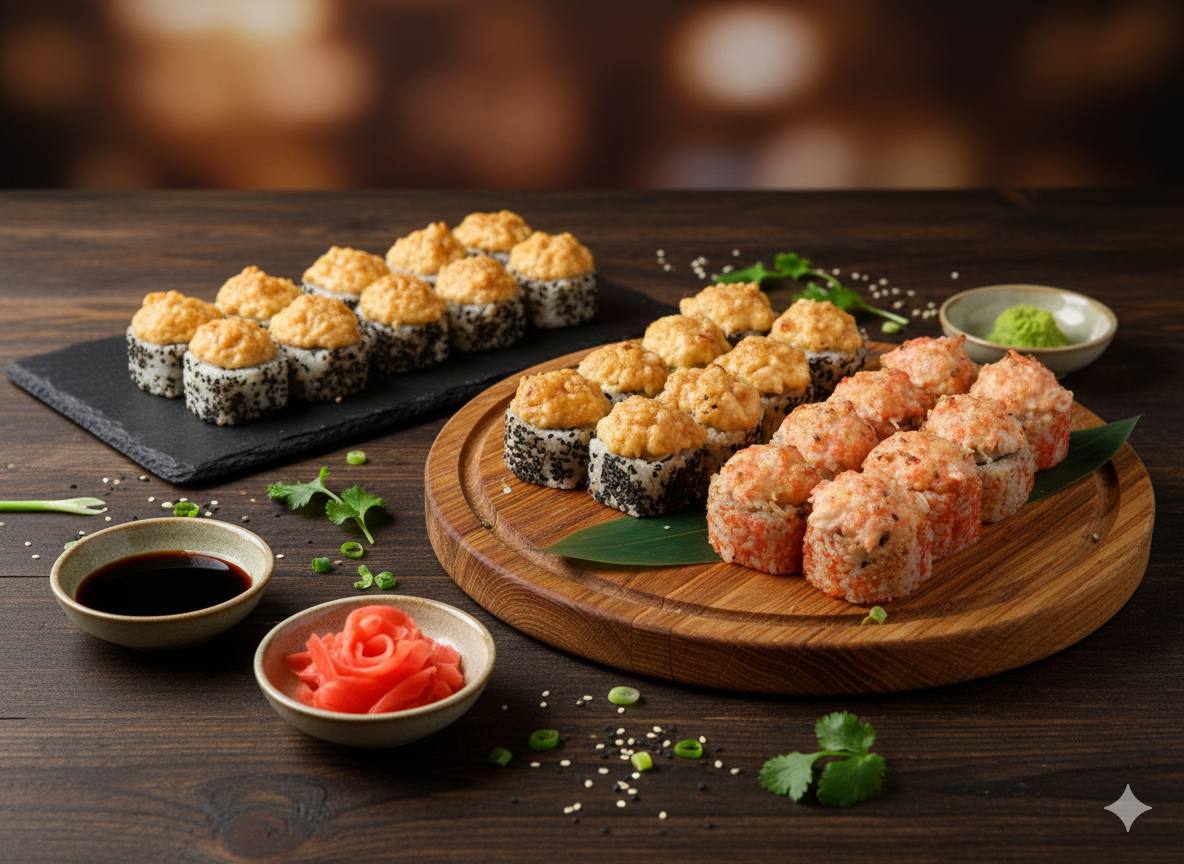 Arranged Food and Objects