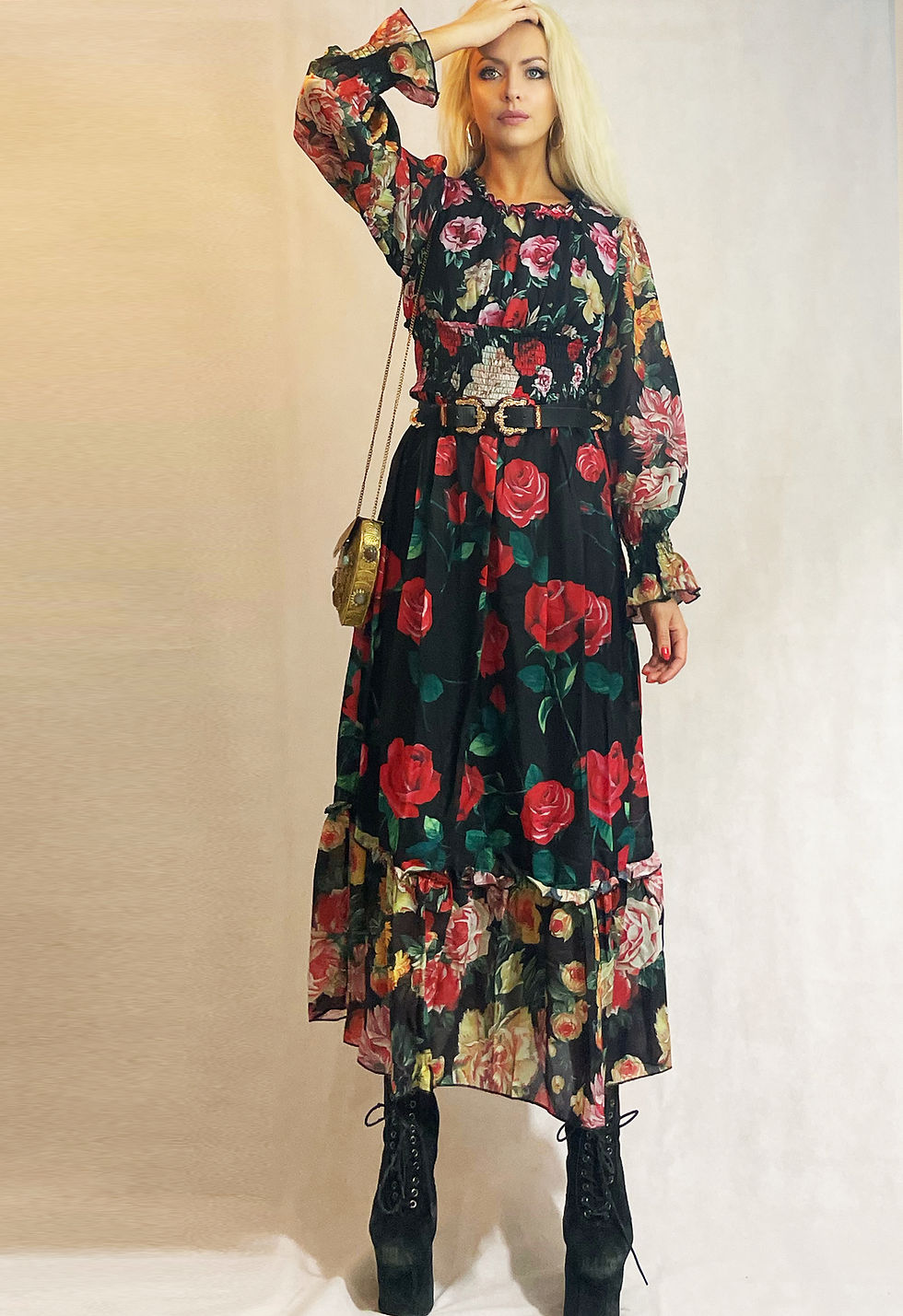 Thumbnail: "Dolce and Havana" Printed Midi Dress