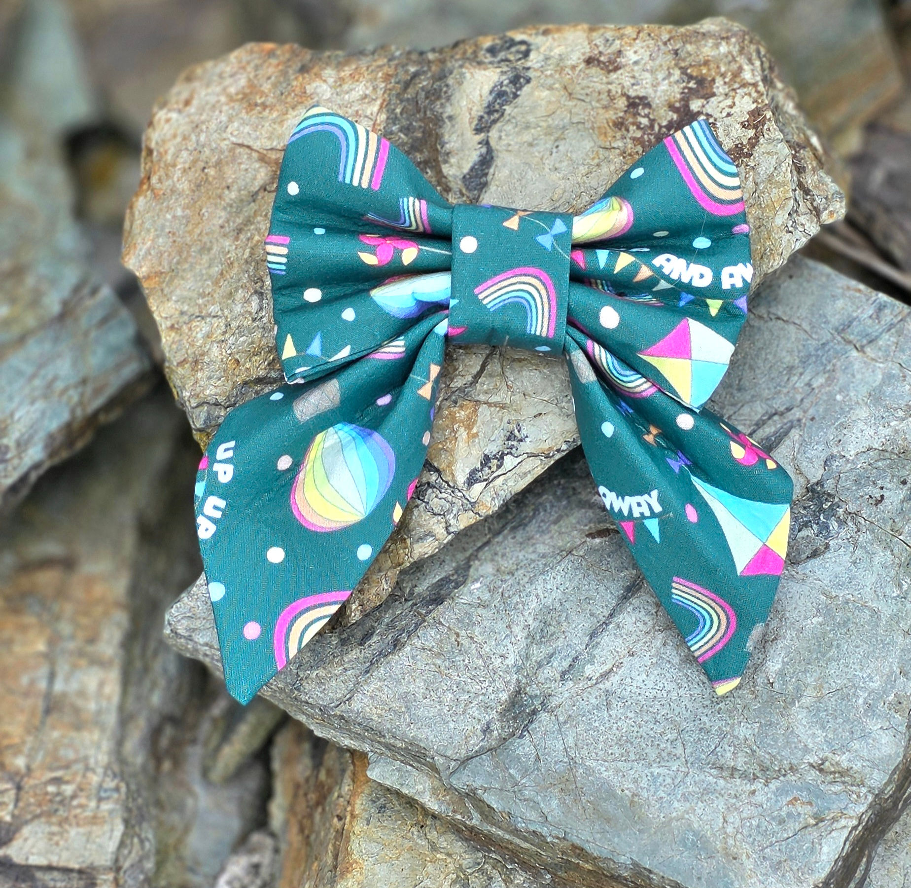 Up, up and away d2p print Sailor Bow Tie