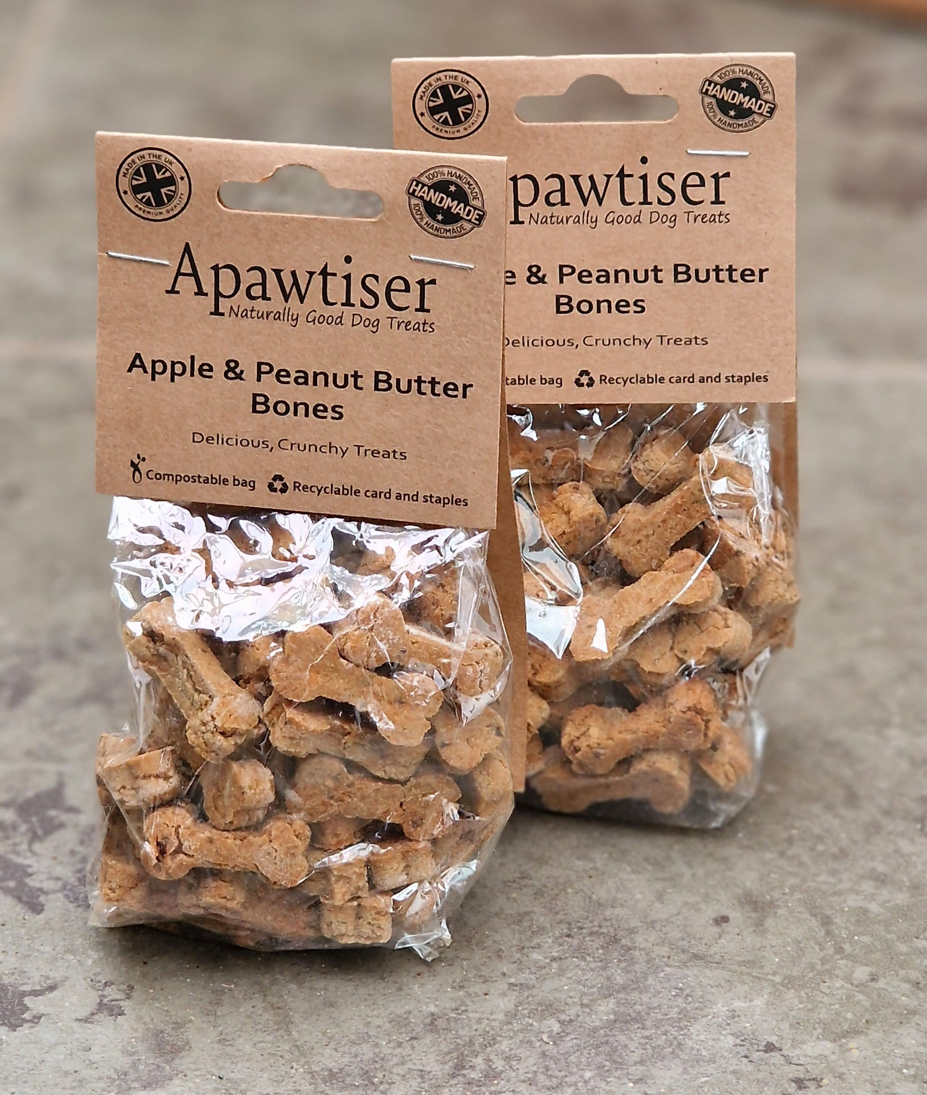 Apawtiser Apple and Peanut Butter Bones
