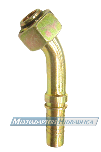 CONEXION HIDRAULICA METRICA SERIE PESADA CODO 45°