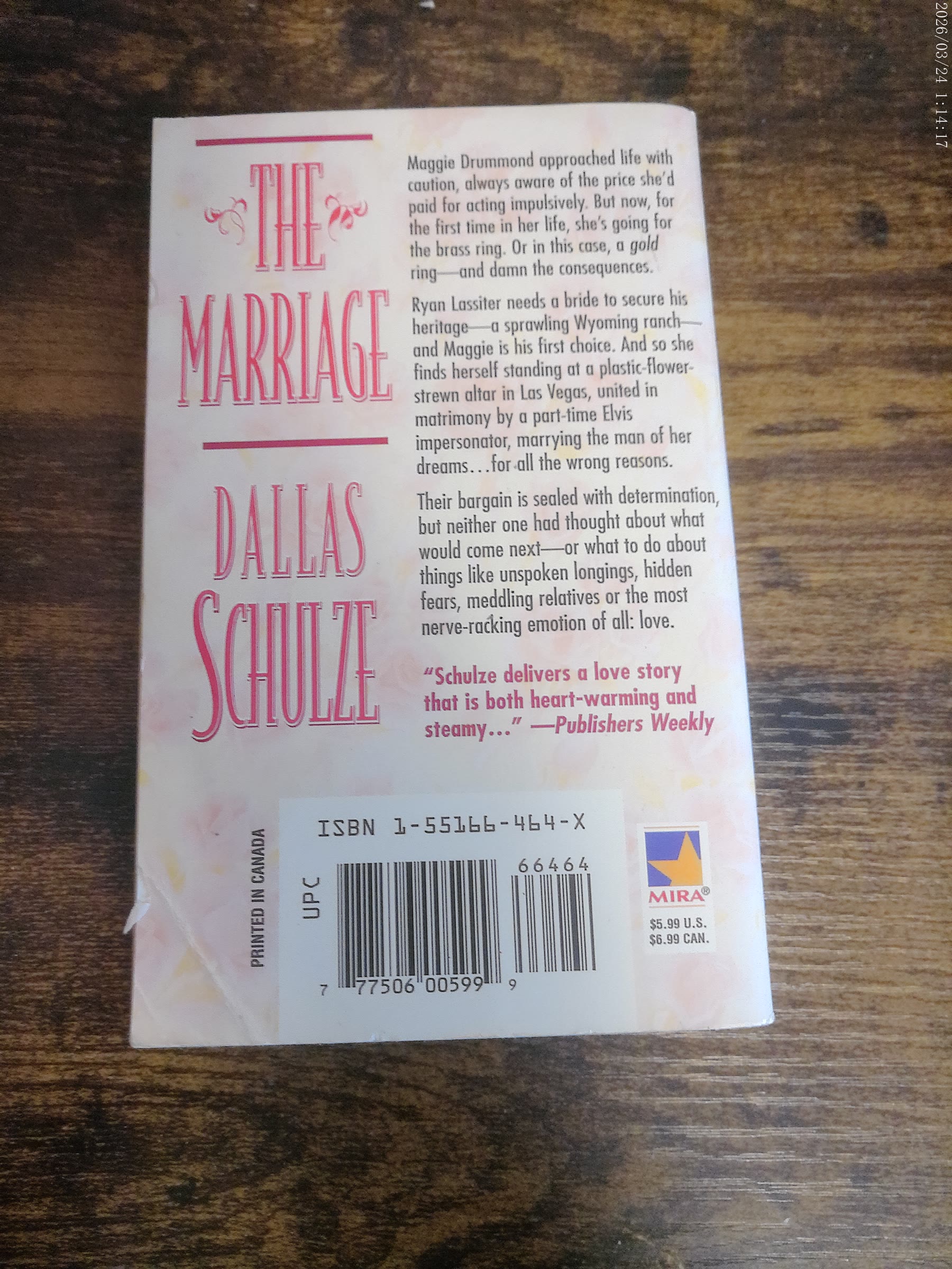 The Marriage by Dallas Schulze image 2