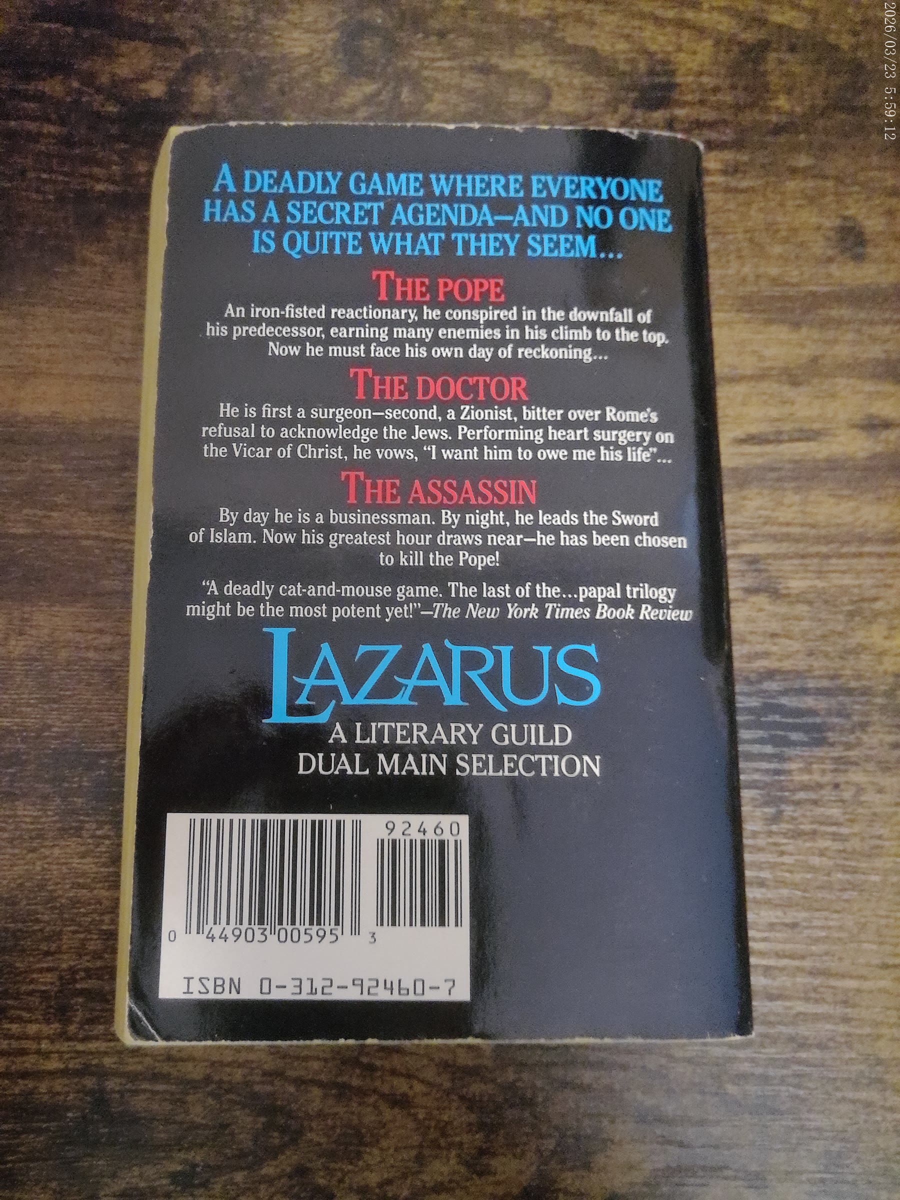 Lazarus by Morris L. West image 2