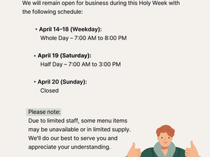 Holy Week Schedule 2025