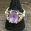 Thumbnail: Ann King sterling silver and 18k gold amethyst ring with
