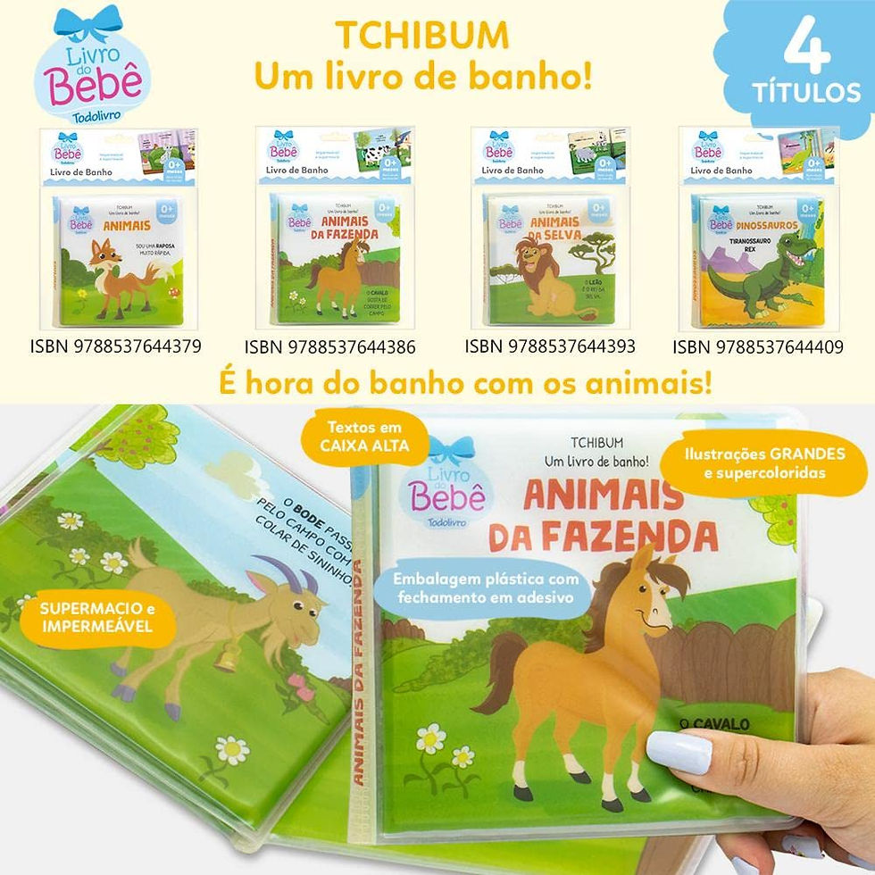 Miniatura: TCHIBUM - UM LIVRO DE BANHO! - ANIMAIS DA SELVA