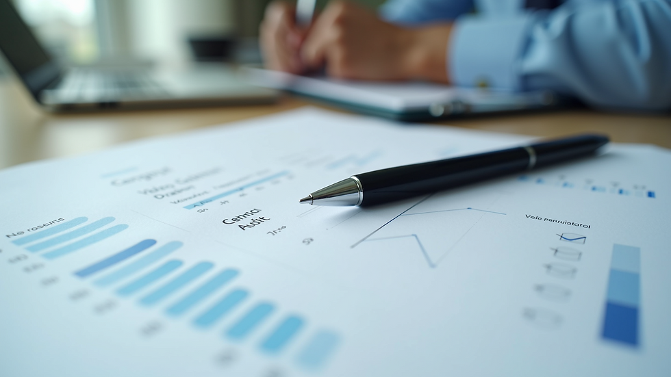 Close-up view of a checklist and pen on a healthcare compliance audit preparation table