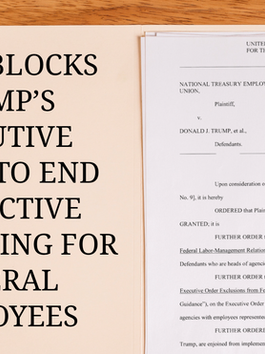 Judge Blocks Trumps EO