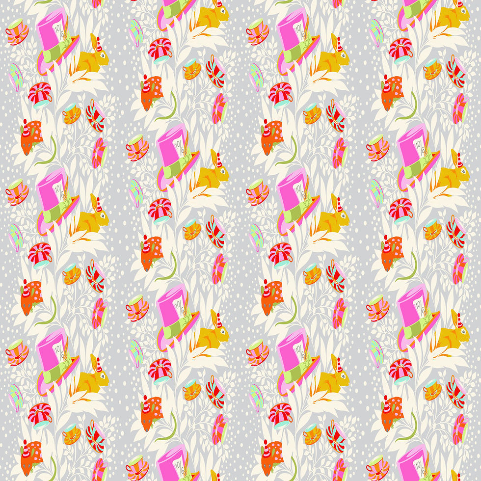 Thumbnail: Curiouser and Curioser | Tula Pink | FreeSpirit | Cool