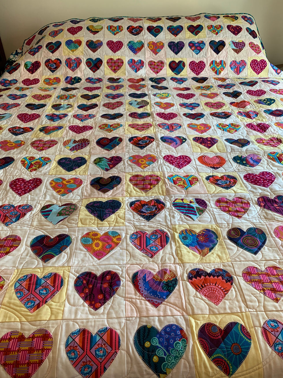 Thumbnail: Happy Scrappy Heart Quilt Kit