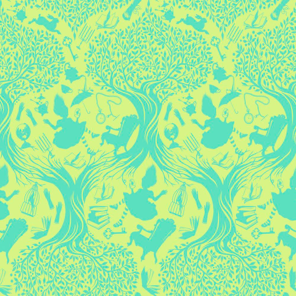 Thumbnail: Curiouser and Curioser | Tula Pink | FreeSpirit | Cool