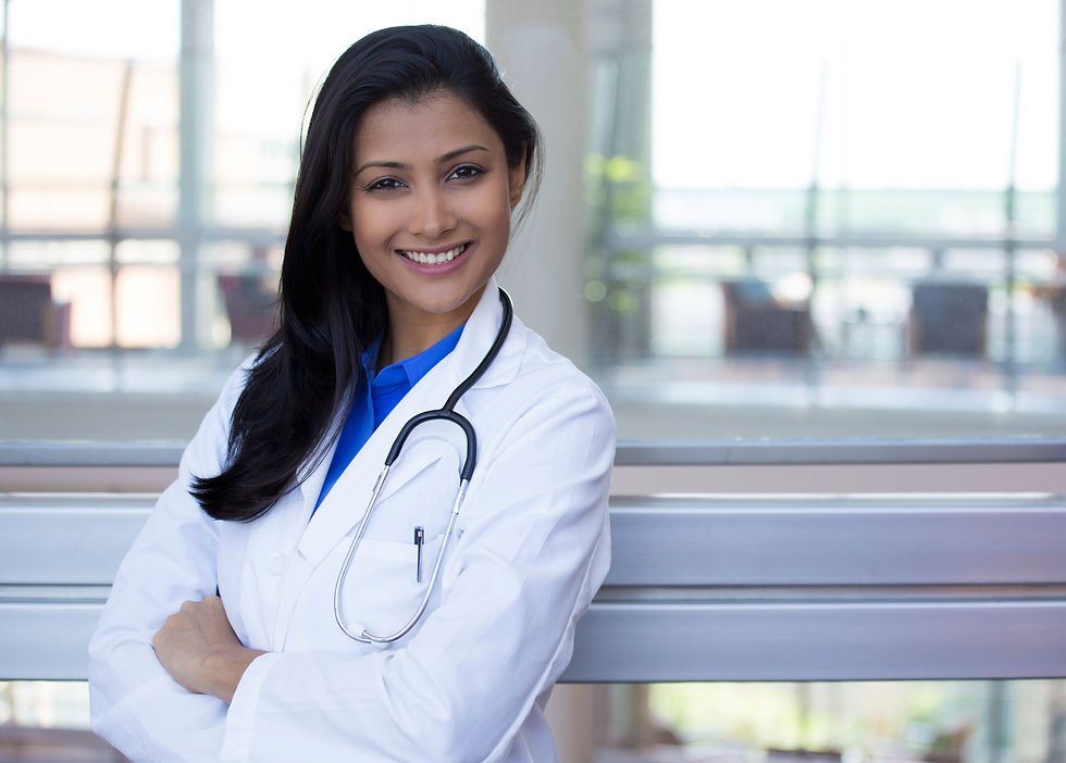 Immediate Care: "A patient receiving immediate care from a GP at VR Private Clinics.