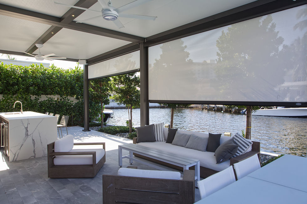Motorized Sunscreens and patio screens