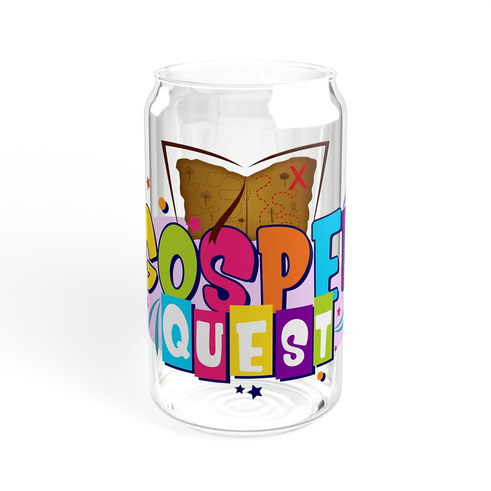 Thumbnail: Colorful Gospel Quest Sipper Glass