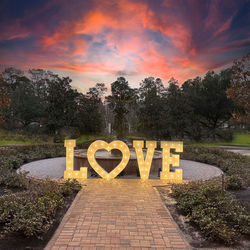 Noor Events Marquee light letter Rental - Wedding Love