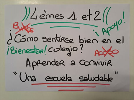 « una escuela saludable es...".