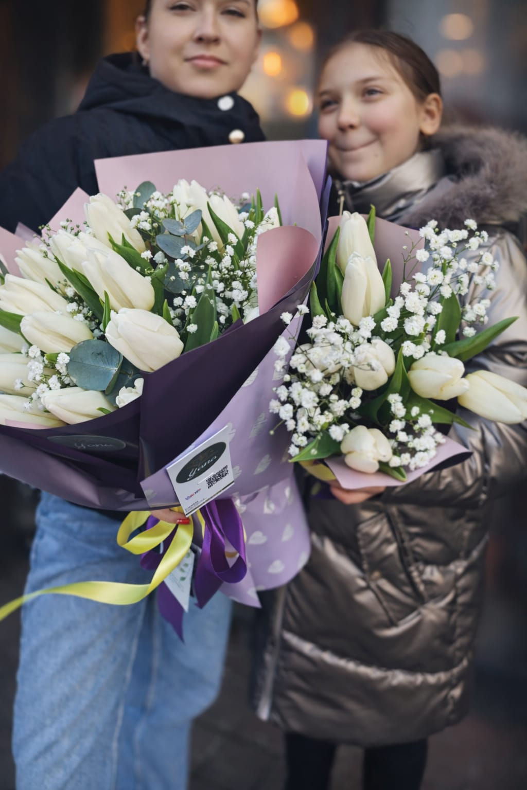 Buchet cu lalele Mama si fiica