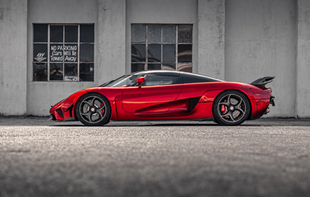 Crimson Koenigsegg beneath a Slate Sky-17