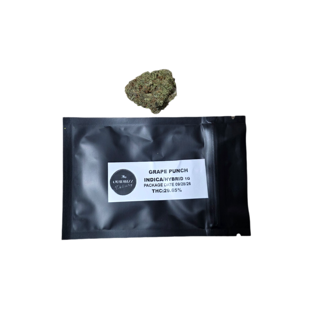 Grape Punch 1 Gram Premium Indica Hybrid Flower