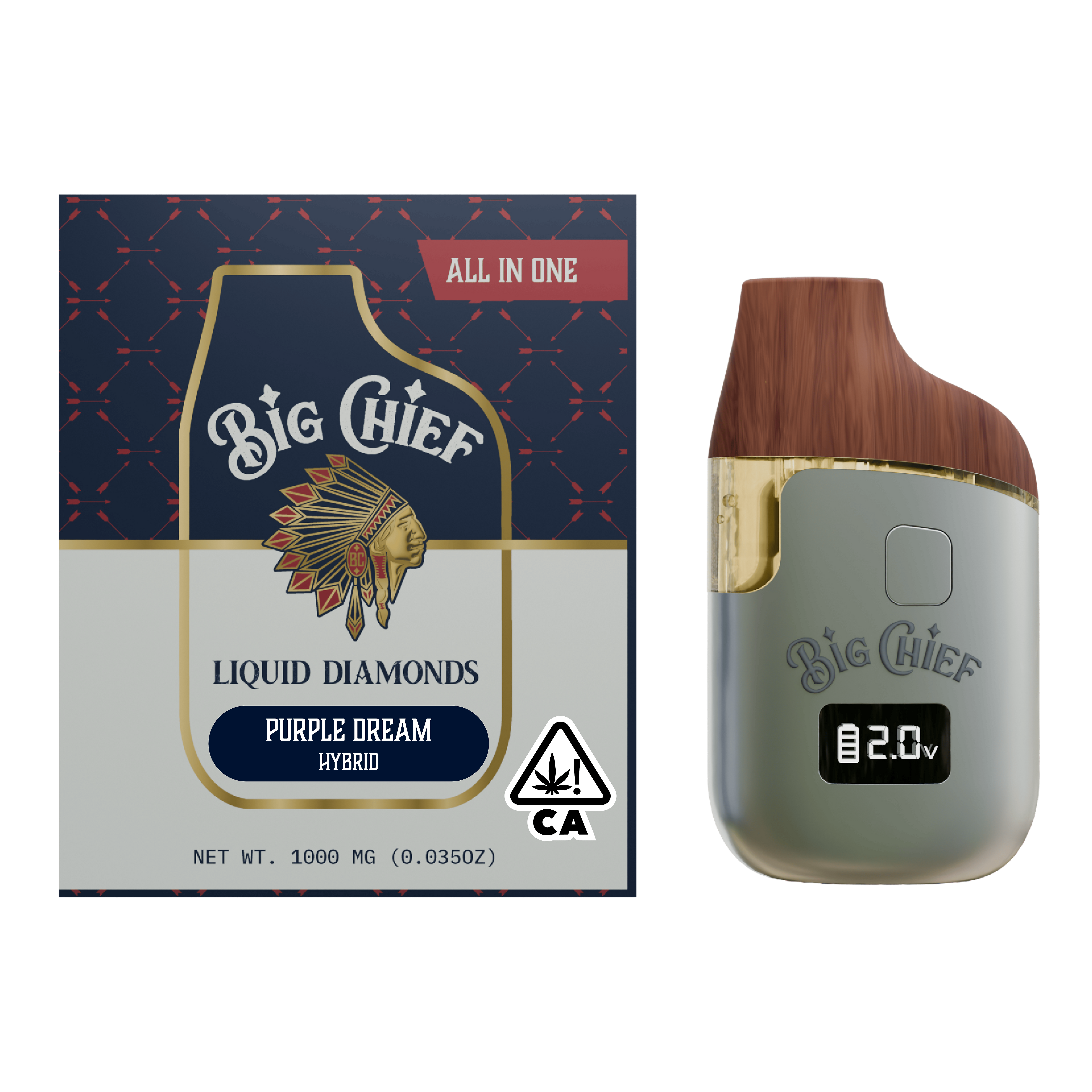 Big Chief 1 Gram Purple Dream Vape Pen Hybrid