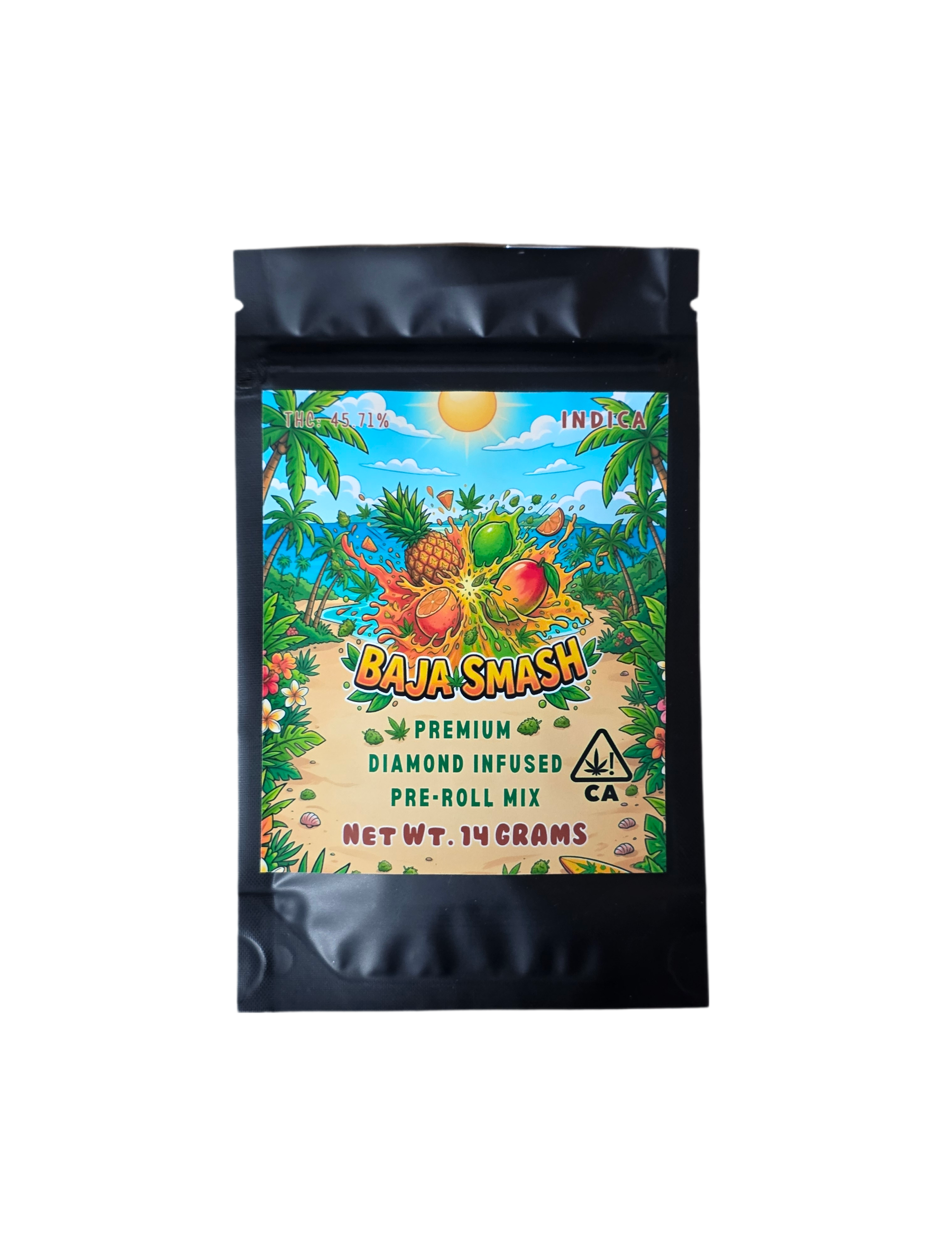 Baja Smash 14 Grams Premium Infused Pre Roll Mix Indica