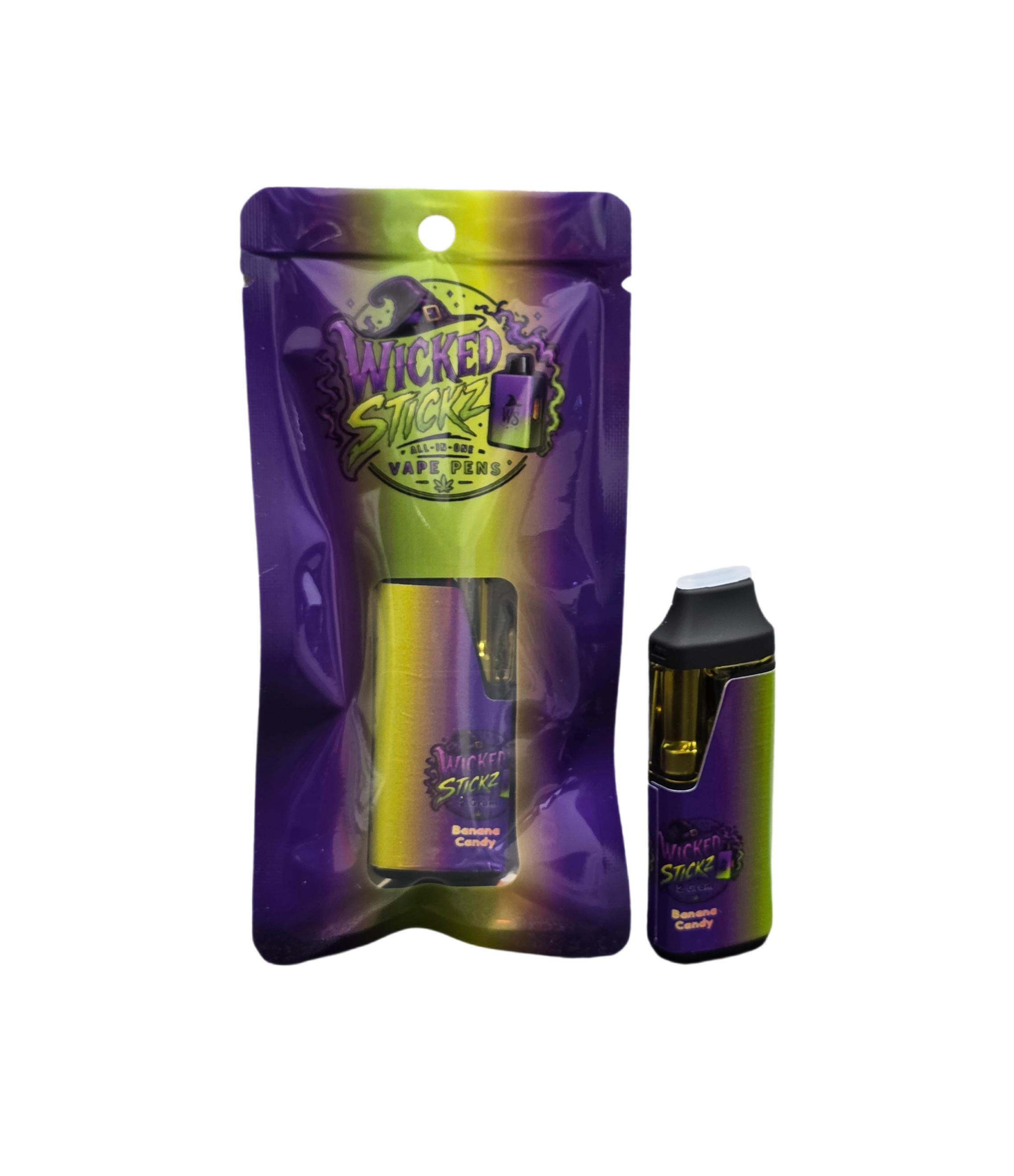 Wicked Stickz 2 Gram Banana Candy All in One Vape Pen Hybrid