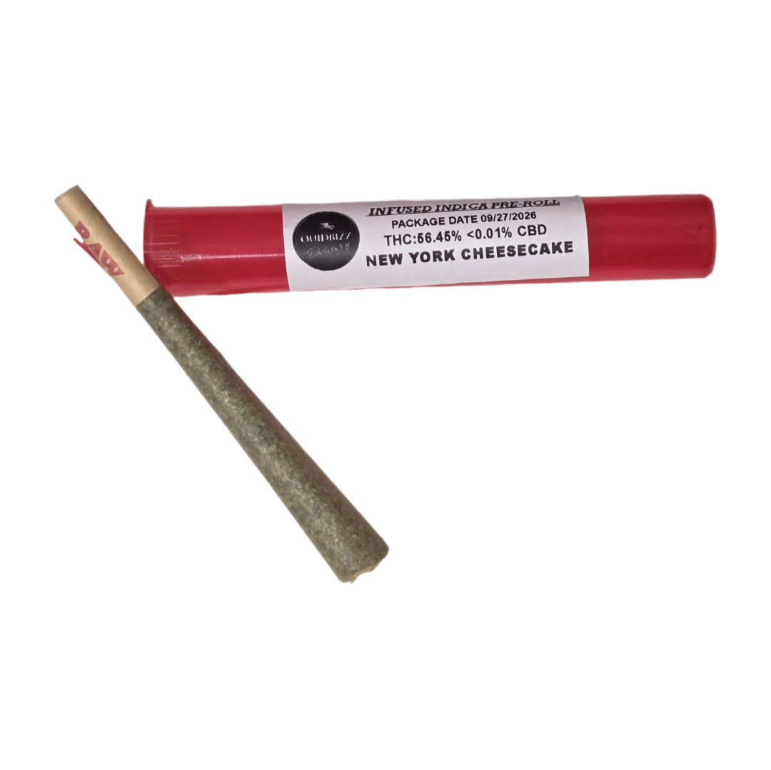 New York Cheesecake Premium Diamond Infused King Size Preroll Indica