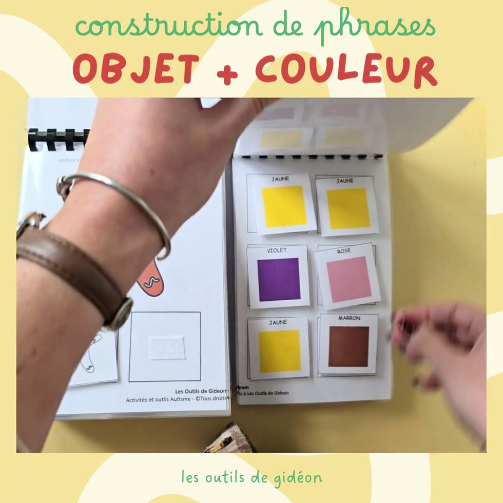 Miniature : Construction de phrase - Objet + Couleur