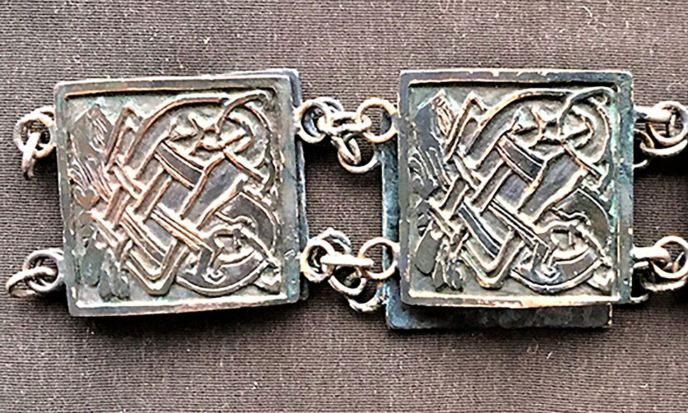 Bronzeschmuck, Armband, keltisches Motiv, Detail