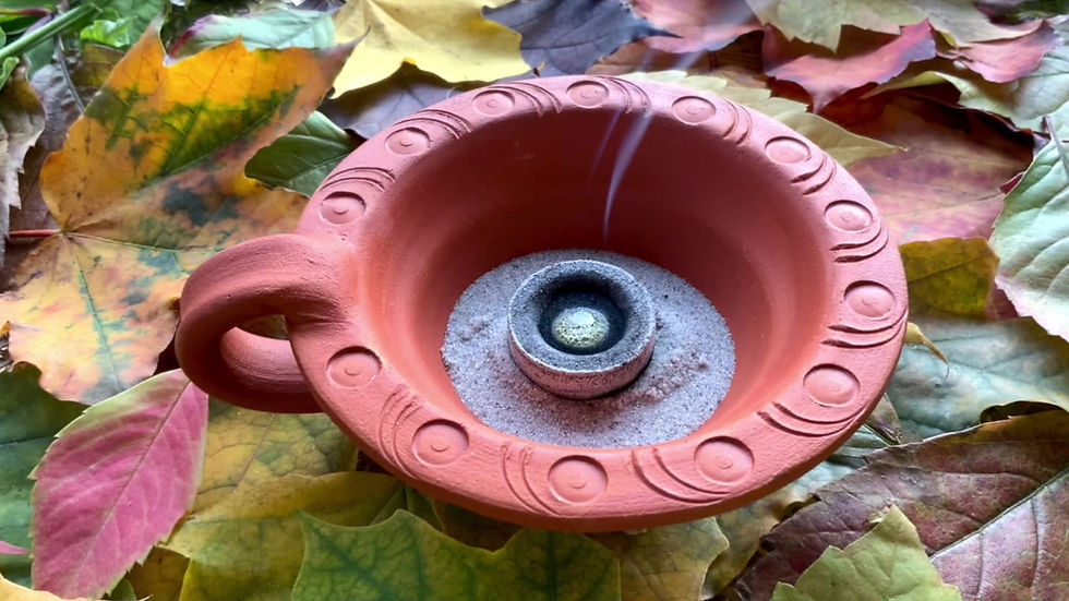 Miniaturbild: Tonschale mit Henkel zum Räuchern