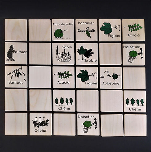 Miniature : MEMORY FEUILLES - 30 pièces - CP érable sycomore