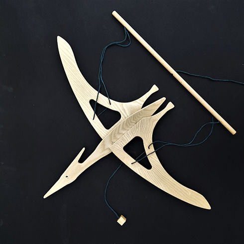 Miniature : PTERRODINO - mobile dinosaure - Bois de frêne
