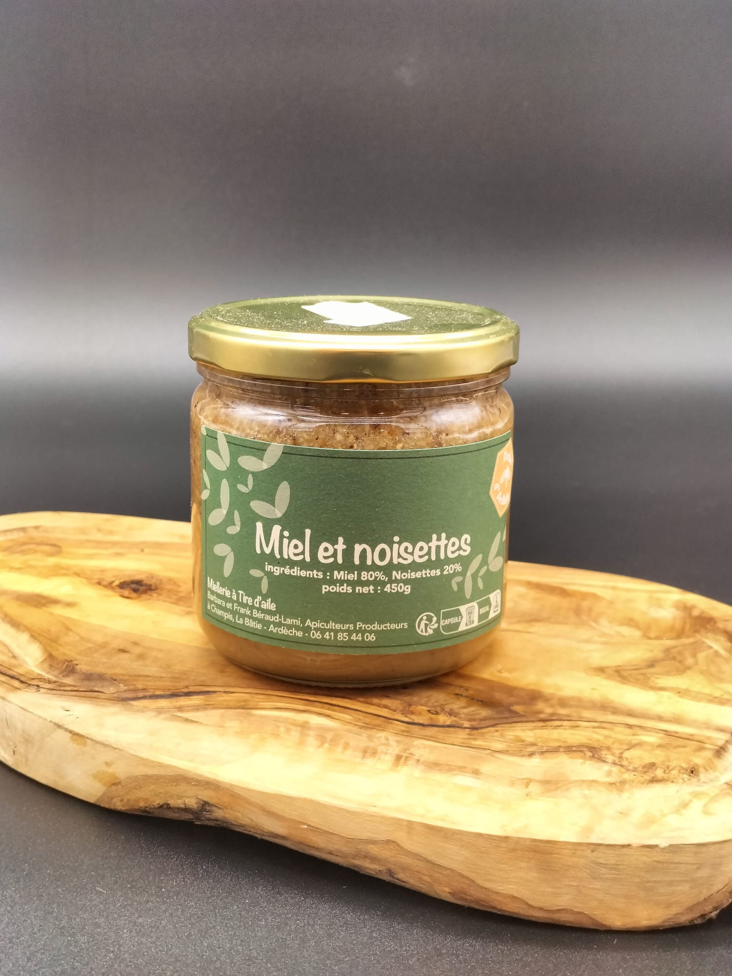 Miel et noisette 500g