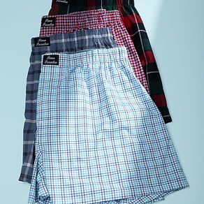Men’s Woven Boxer Shorts 4-Pack – Classic Pattern