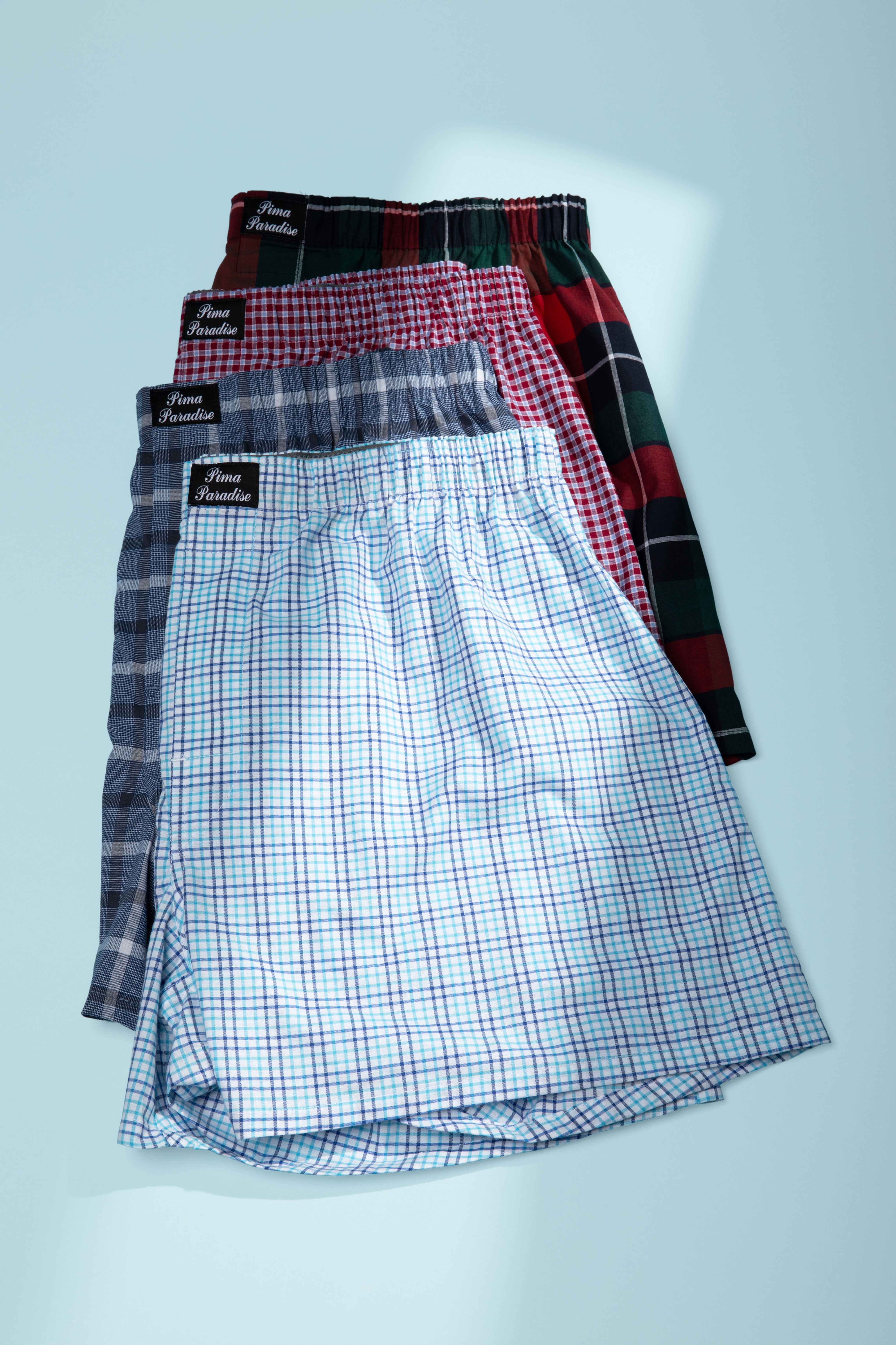 Men’s Woven Boxer Shorts 4-Pack – Classic Pattern