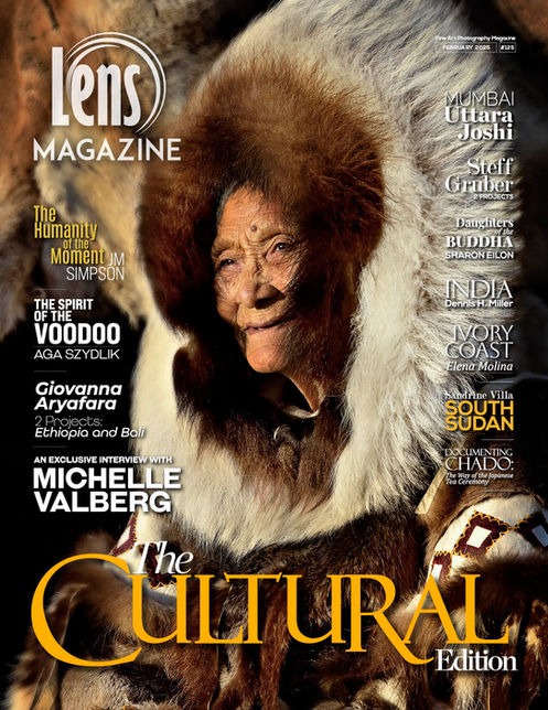 Lens Magazine Cultural Edition featuring an interview with wildlife photographer Michelle Valberg