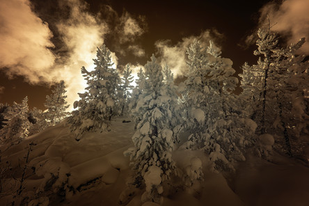 Yellowstone National Park Infared landscape