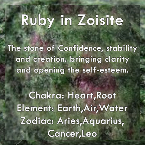 ruby in zoisite crystal descriotion