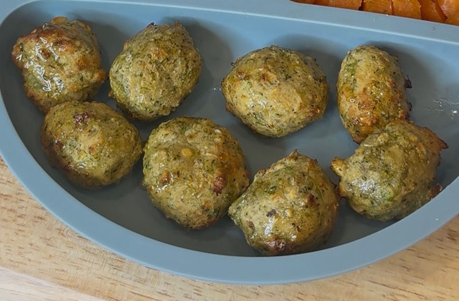 Lentil Broccoli Popcorn Nuggets