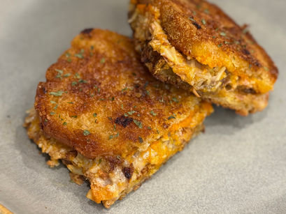 Vegan Grilled Cheese Volcano Sandwich
