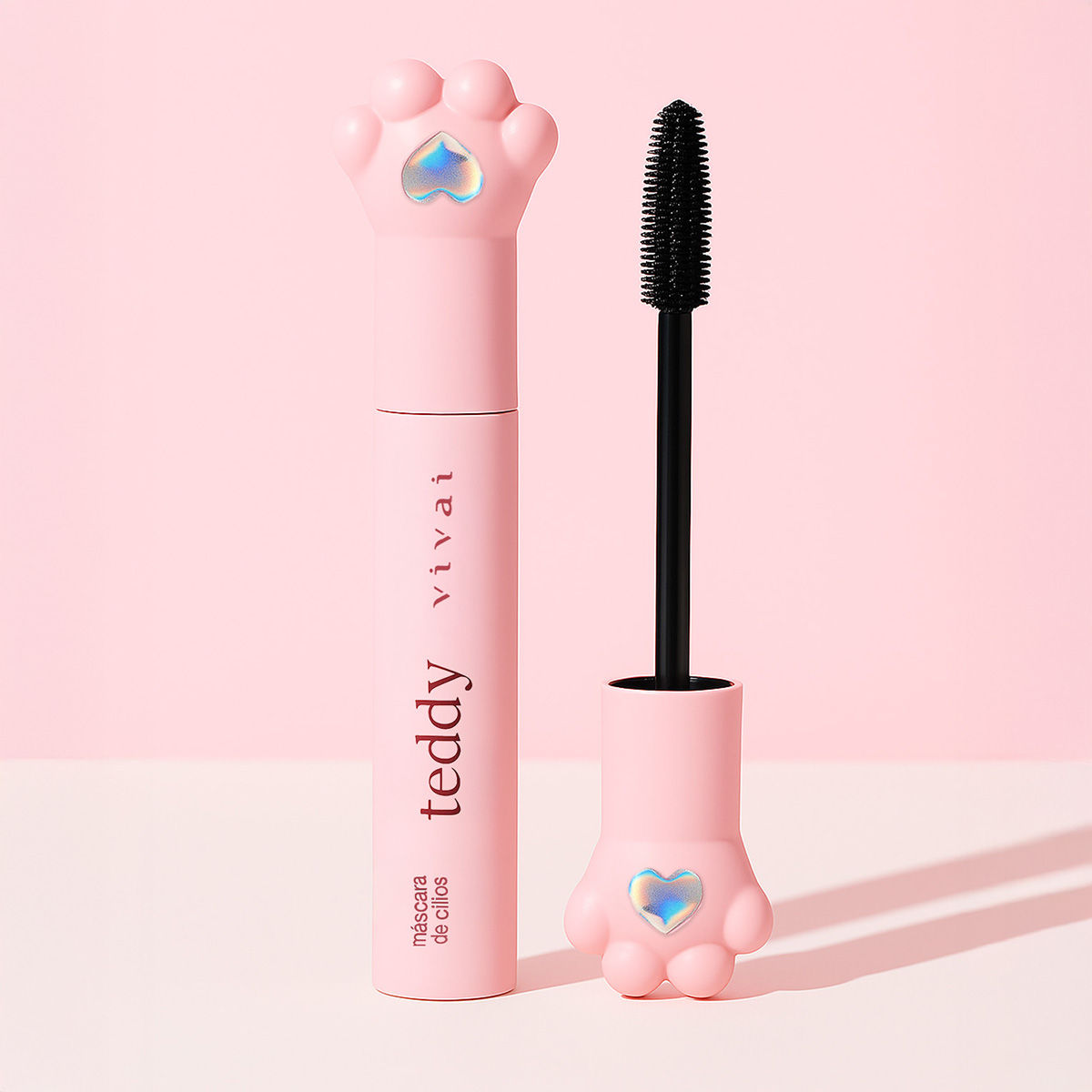 Máscara de Cílios Vivai Pink Duck Teddy – Volume e Alongamento
