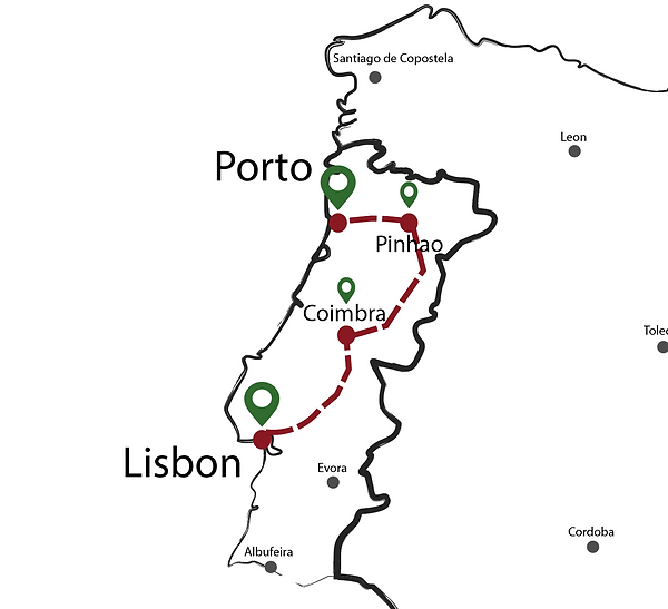 Map of Portugal